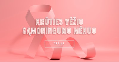 Krūties vėžio sąmoningumo pink modern-bold