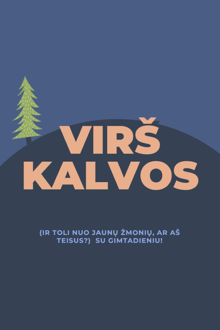 Per kalvą blue modern-bold