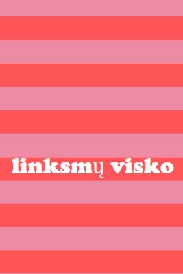 Viskas linksma pink modern-bold