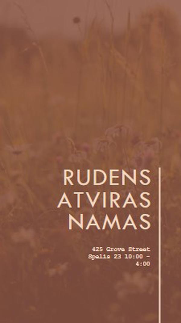 Rudens atviras namas brown modern-simple