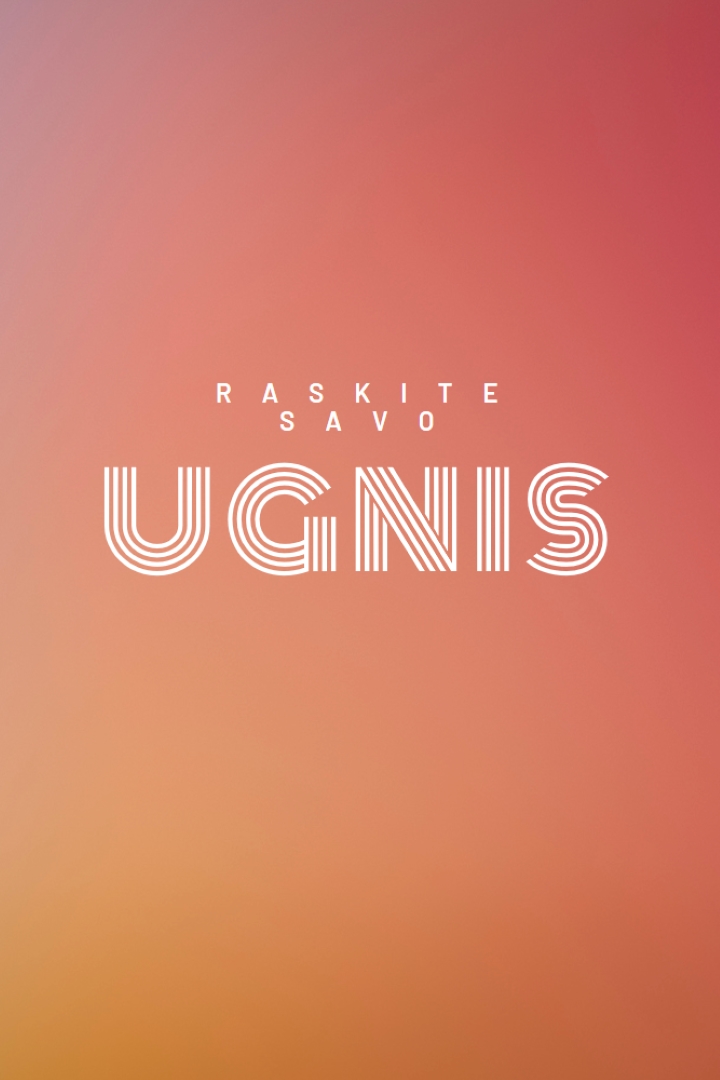 Įjungtas gaisras orange modern-bold