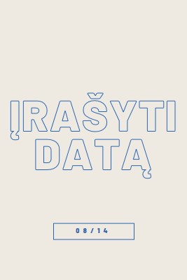 Mėlyna data gray whimsical-line