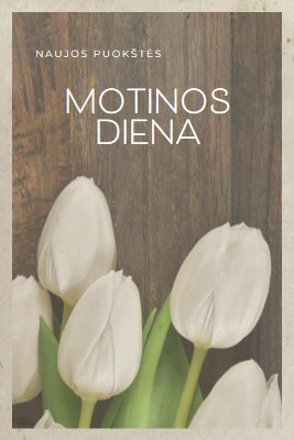 Motinos puokštė brown modern-simple