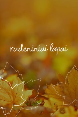 Rudens lapai orange organic-simple