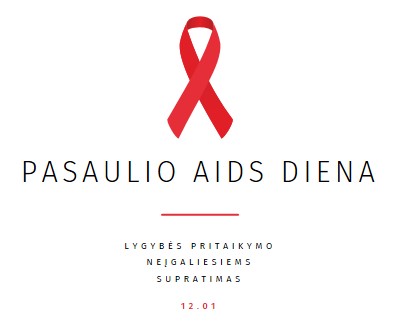 AIDS sąmoningumo didinimas white modern-simple