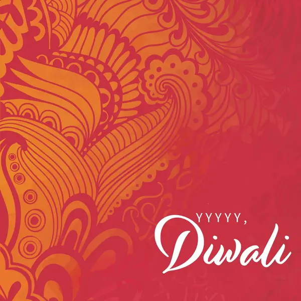 Laimingiausias Diwali red modern-bold