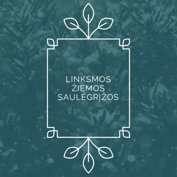 Žiemos saulėgrįžą green modern-simple