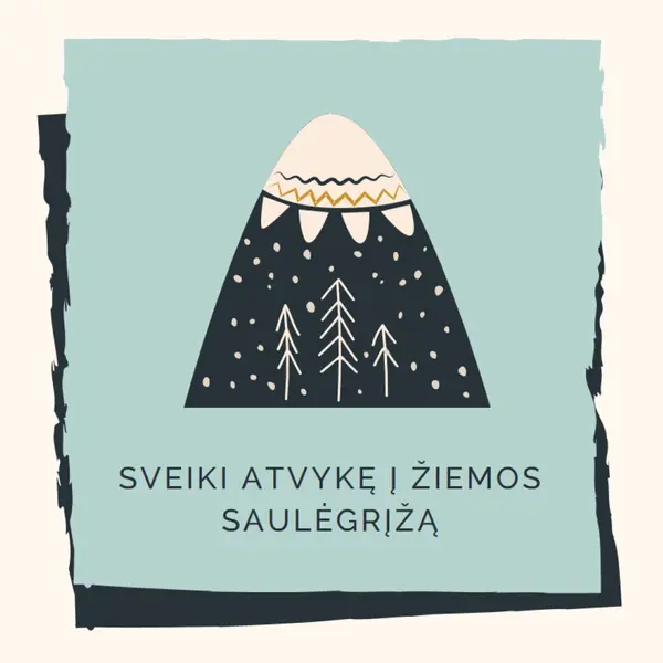 Sveiki atvykę į žiemos saulėgrįžą blue whimsical-color-block