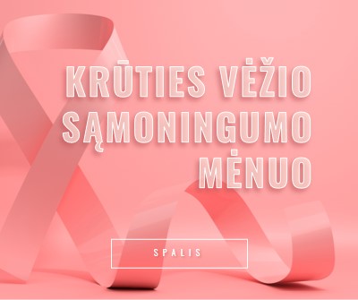 Krūties vėžio sąmoningumo pink modern-bold