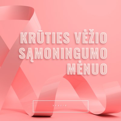 Krūties vėžio sąmoningumo pink modern-bold