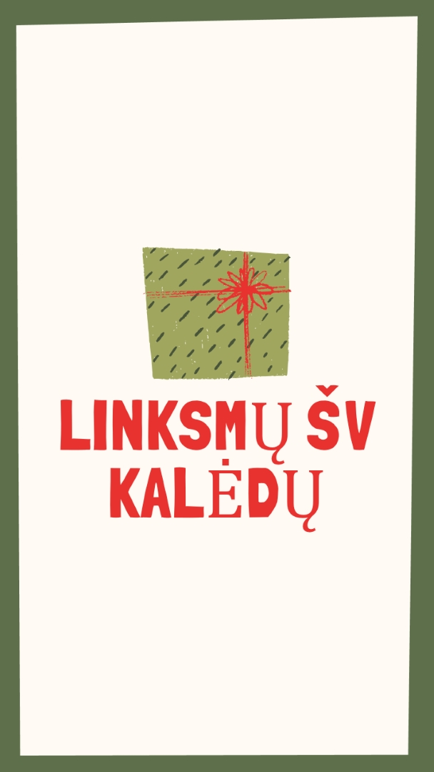 Linksmų šv. Kalėdų dovana white whimsical-color-block