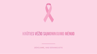 Krūties vėžio sąmoningumo mėnuo pink modern-simple