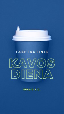 Kavinės kultūra blue modern-bold