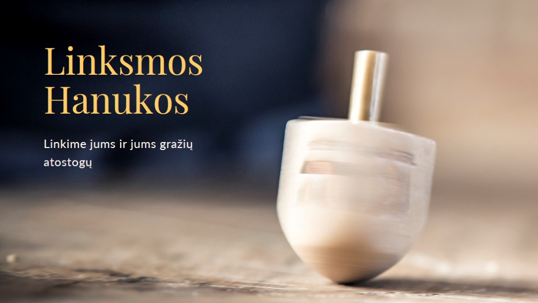 Chanukos grožis yellow modern-simple