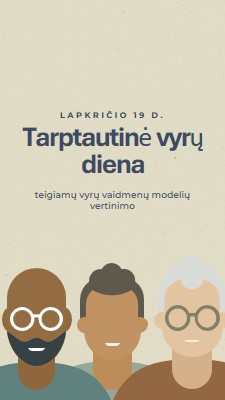 Tarptautinė vyrų diena gray modern-color-block