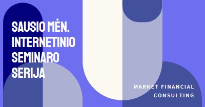 Sausio mėn. internetinio seminaro serija blue modern-bold