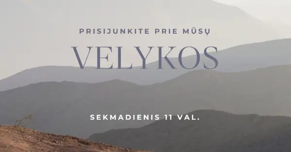 Kviečiame šv. Velykų sekmadienį gray modern-simple