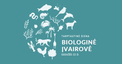 Švęsti pasaulio biologinės įvairovės dieną blue modern-simple