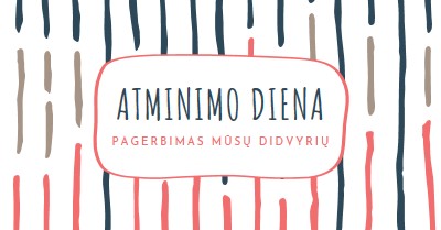 Pagerbimas mūsų didvyrių white whimsical-line