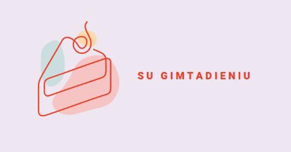 Su gimimo diena purple whimsical-line