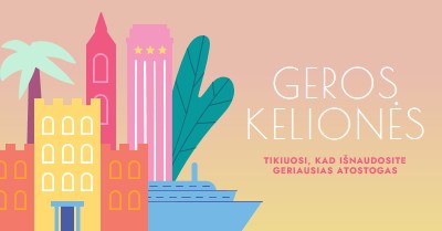 Geros kelionės pink modern-color-block