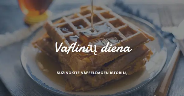 Vaflinių diena blue modern-simple