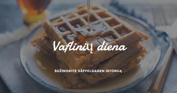 Vaflinių diena blue modern-simple