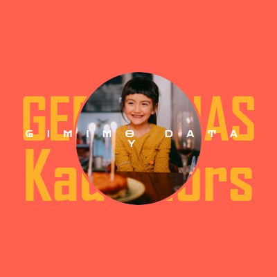 Geriausias gimtadienis kada nors red bold,typographic,photo,bright,strong