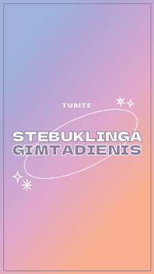 Stebuklingas gimtadienis purple magical,modern,gradient