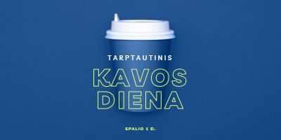 Kavinės kultūra blue modern-bold