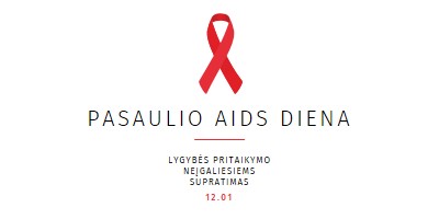 AIDS sąmoningumo didinimas white modern-simple