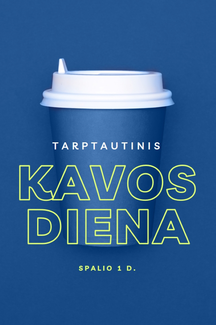Kavinės kultūra blue modern-bold