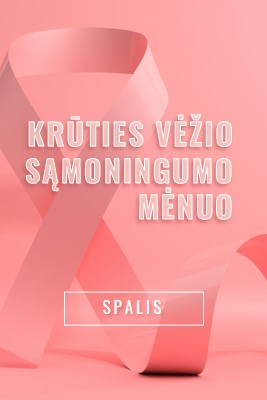 Krūties vėžio sąmoningumo pink modern-bold