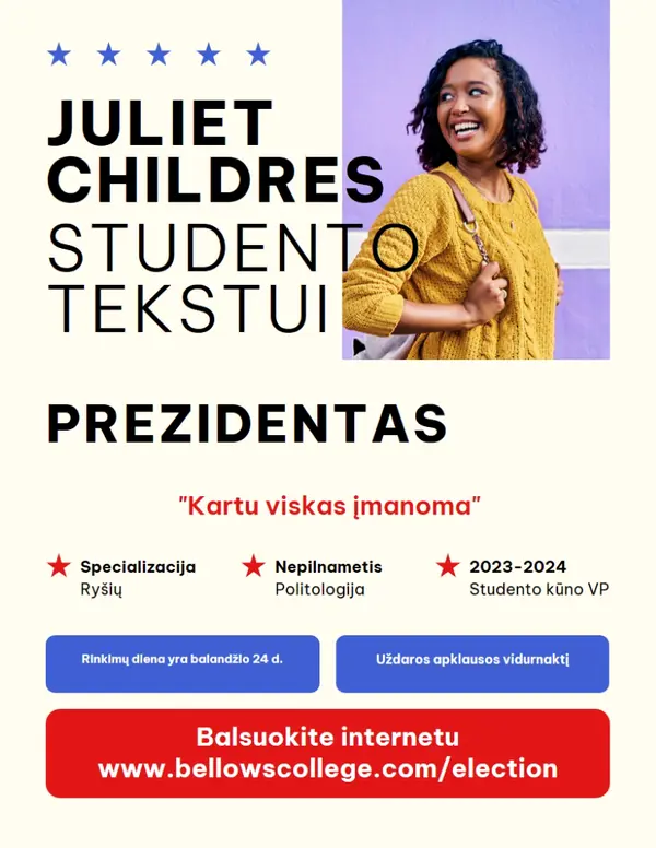 Politinės kampanijos skrajutės white modern,bold,informative,patriotic