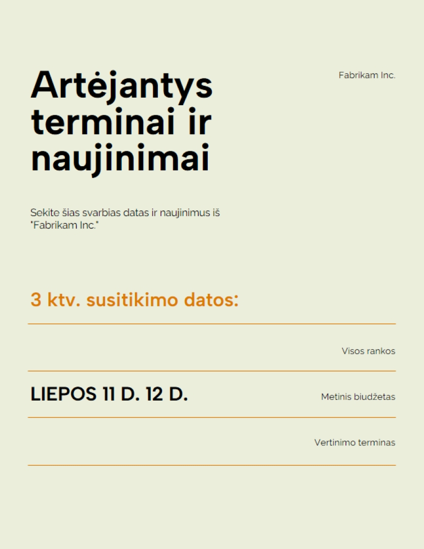 Paprasta įmonės naujinimo skrajute green simple,modern,lines,typographic