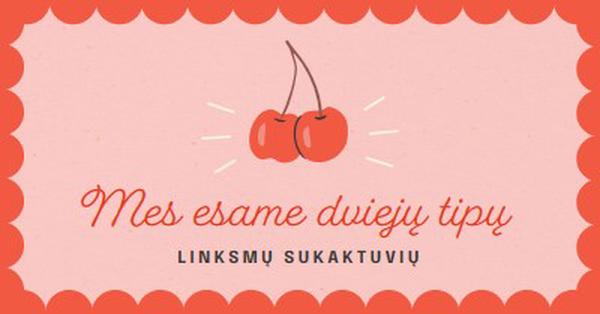 Mes esame dviejų tipų red illustration,retro,playful