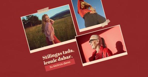 Stilinga Motinos diena red collage,photo,dynamic,multi-photo,multi-image,montage