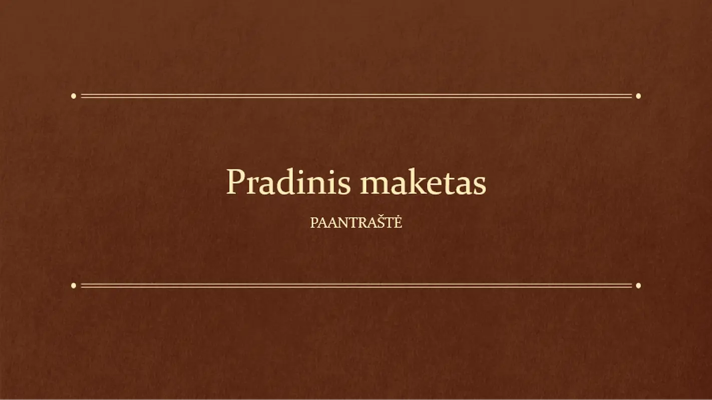 Klasikinės knygos mokomoji pateiktis (plačiaekranė)