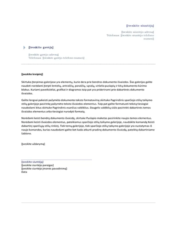 Laiškas (kilmės tema)