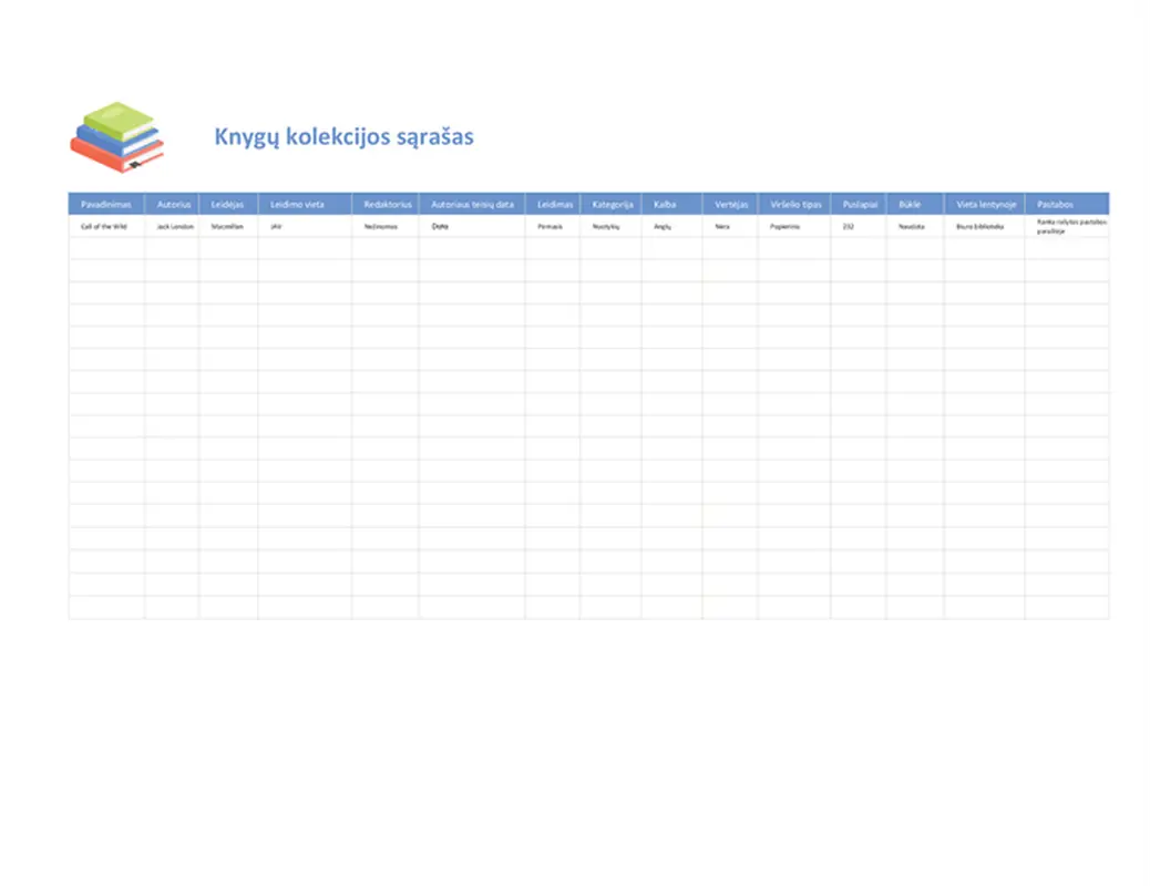 Knygų kolekcijos sąrašas modern simple