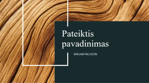 Pateiktis „Tamsus medis“ brown modern-simple