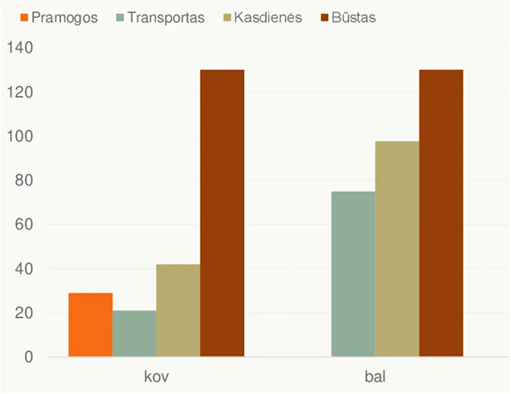 Išlaidų skaičiuoklė modern-simple
