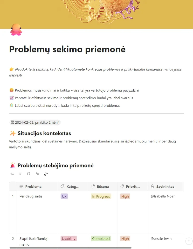 Problemų sekimo priemonė