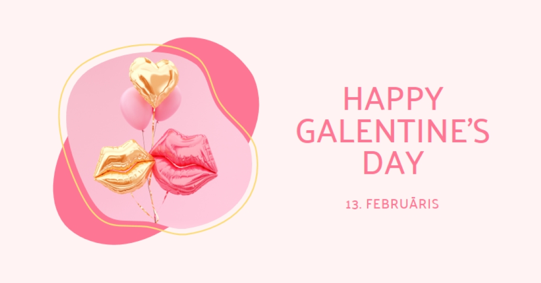 Happy Valentine's Day, gal white organic-simple