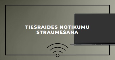 Tiešraides notikumu straumēšana gray modern-bold