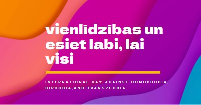 Honor International Day Against Homophobia purple modern-bold