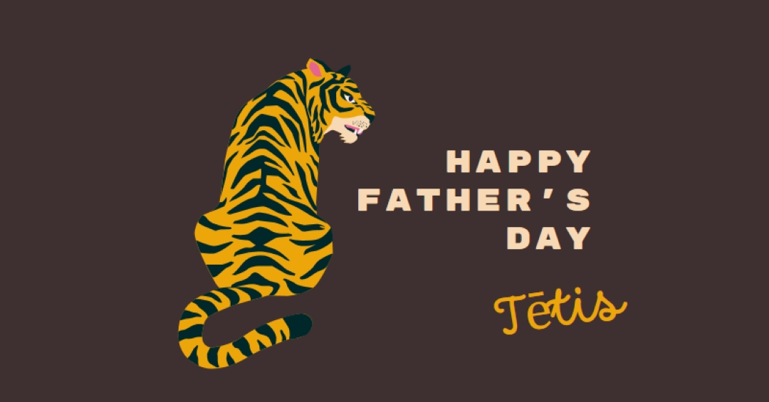 Happy Father's Day, Dad brown whimsical-color-block