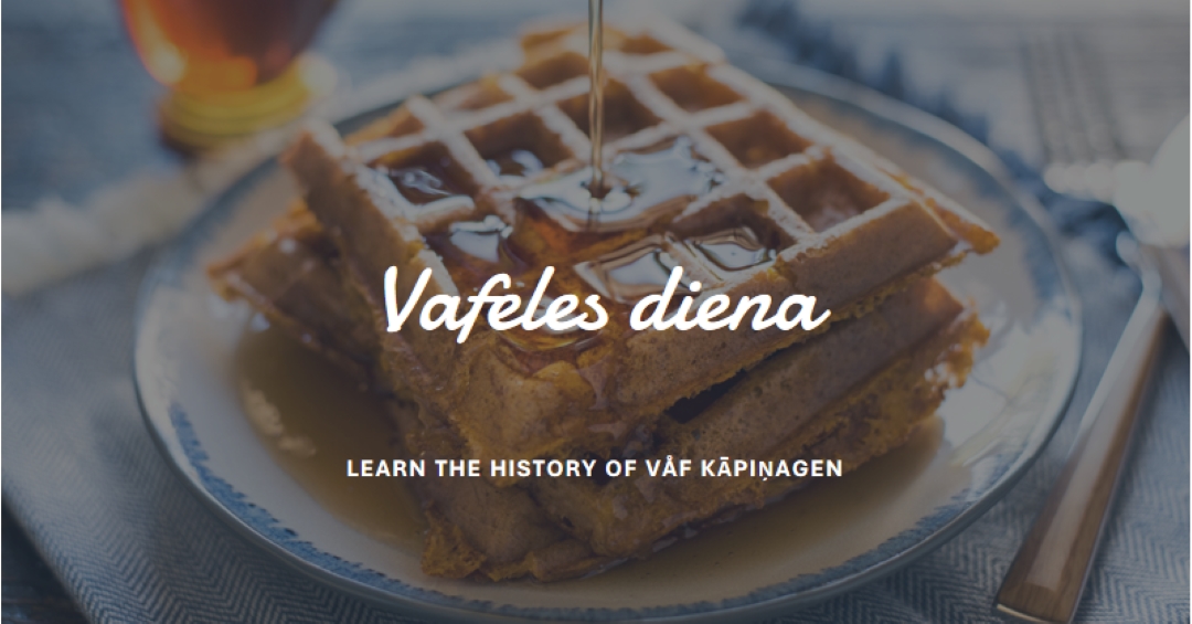 Vafeles diena blue modern-simple