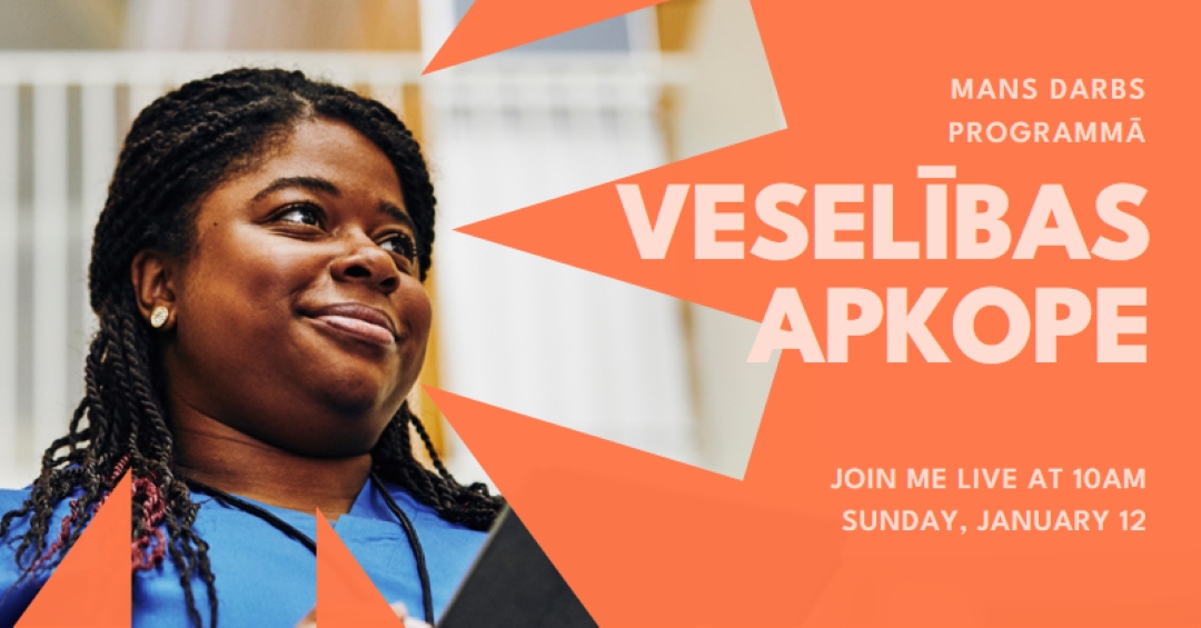 Veselības aprūpes hero orange modern-bold