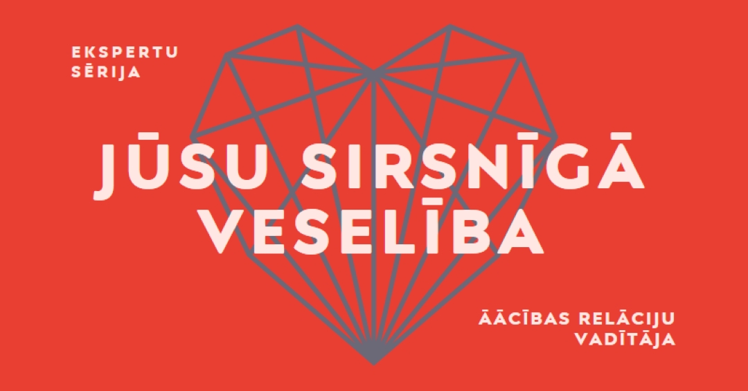 Jūsu sirsnīgā veselība red modern-bold
